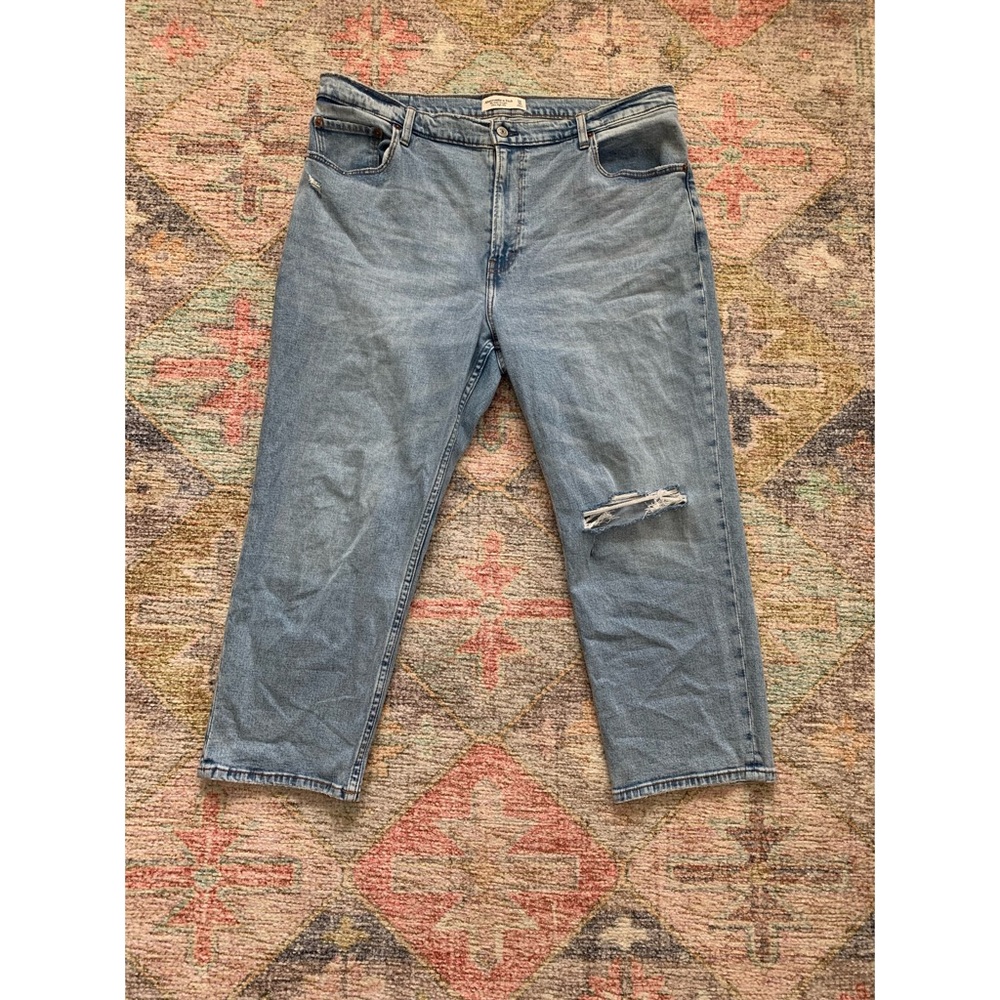 Abercrombie & Fitch Ankle Straight Ultra High Rise Jeans